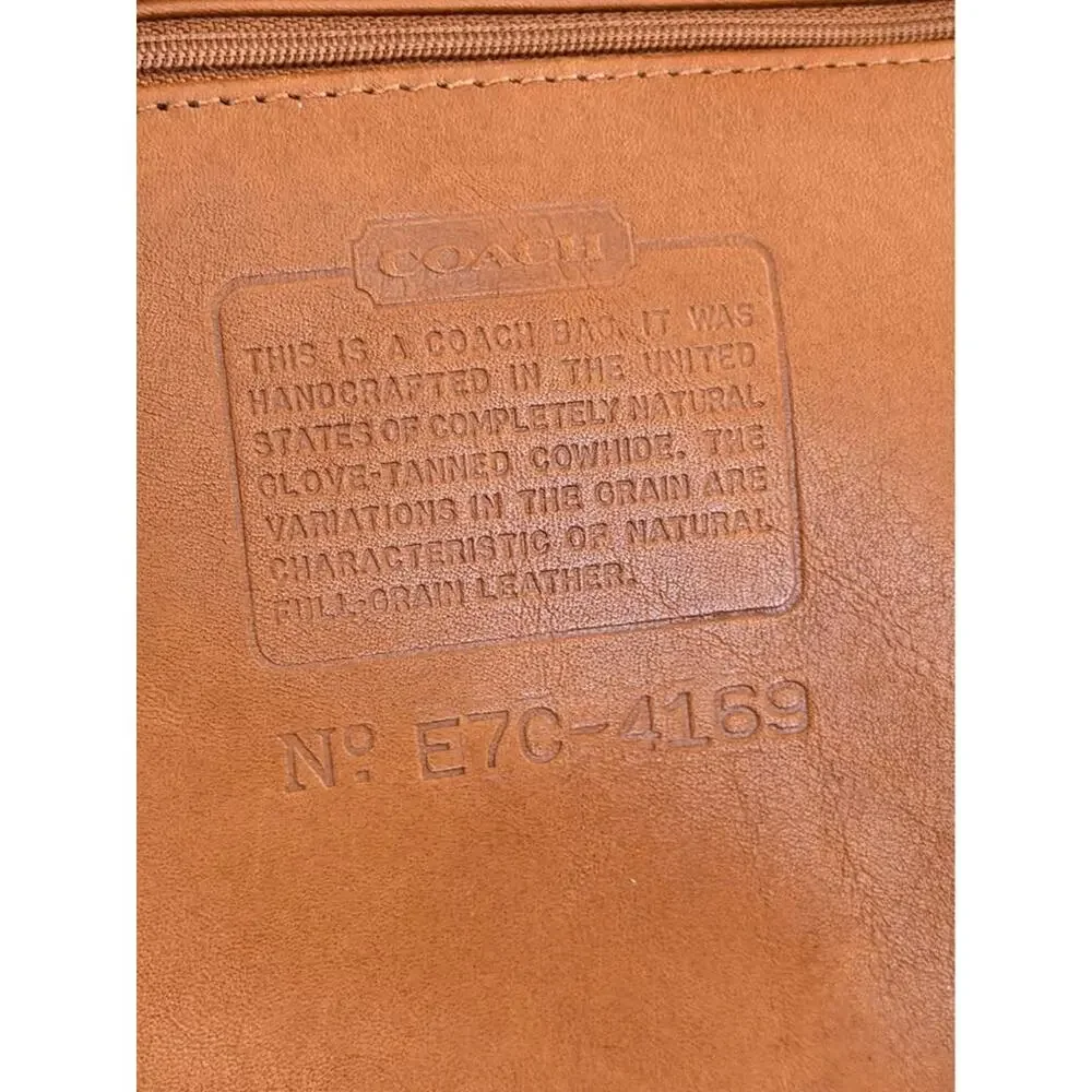 Vintage Coach Legacy Bucket Bag in British Tan Leather
